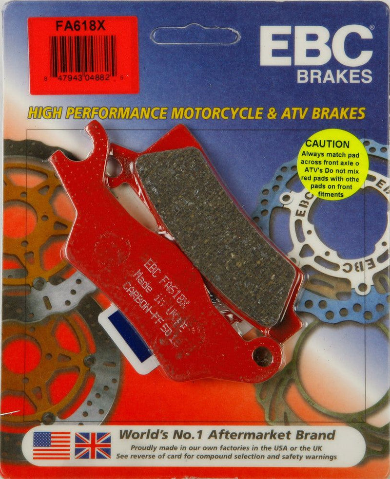 Load image into Gallery viewer, EBC 1 Pair Performance X-Series Carbon Brake Pads MPN FA618X