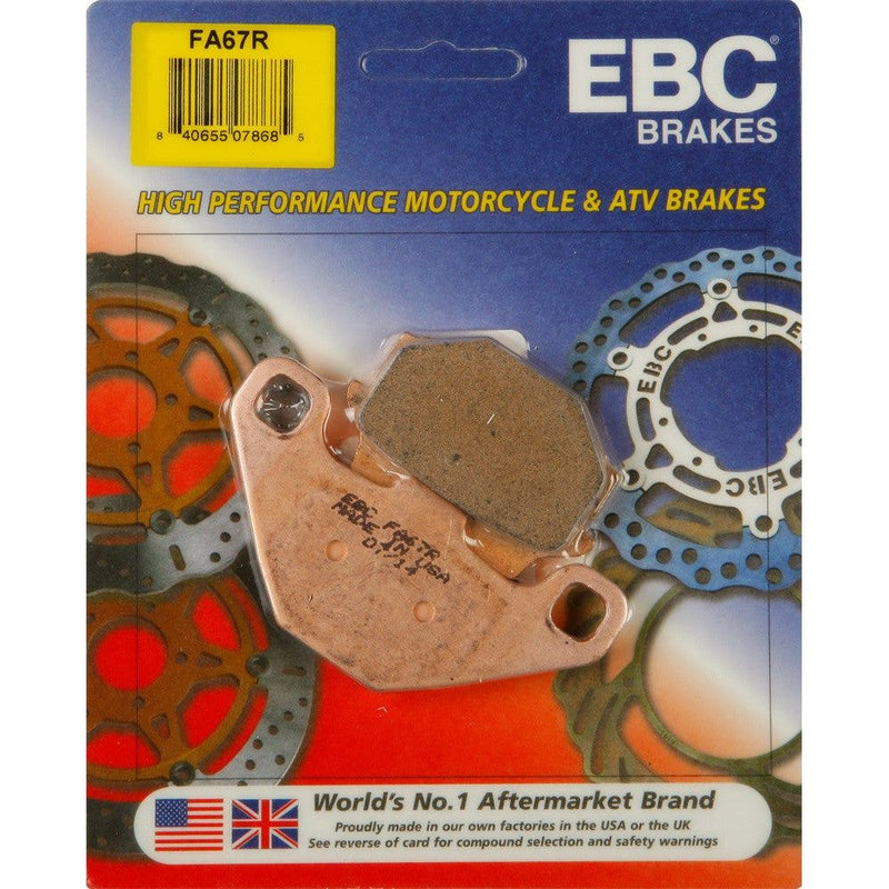 Load image into Gallery viewer, EBC 1 Pair Sintered R Series Heavy-Duty Brake Pads MPN FA67R