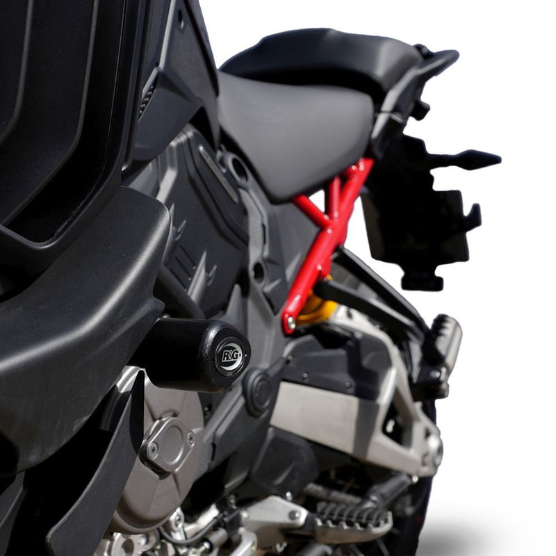 Load image into Gallery viewer, R&G Racing Black Aero Style Crash Protection Bobbins For 2021-2022 Ducati Multistrada V4