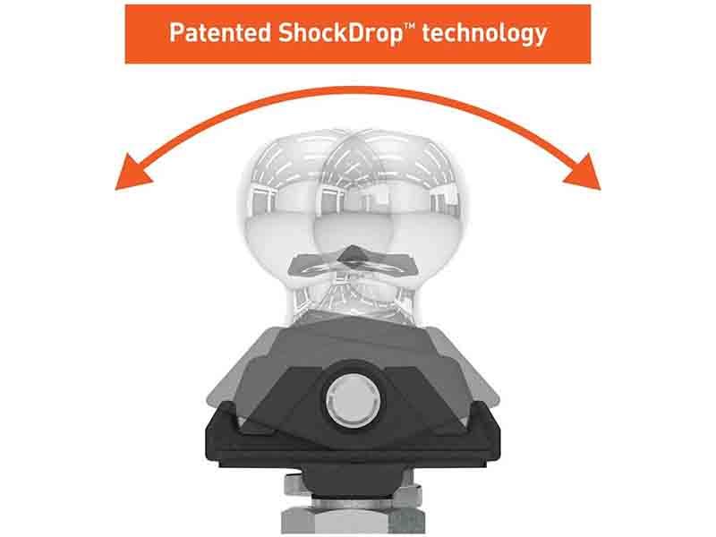 Load image into Gallery viewer, RockerBall 2 Inch Cushioned Hitch Ball, 1" Shank, 7,500 lb. Capacity