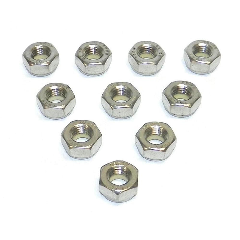 Load image into Gallery viewer, WSM Nylon Lock Nut 10mm Stainless - Pack Of 10 014-703