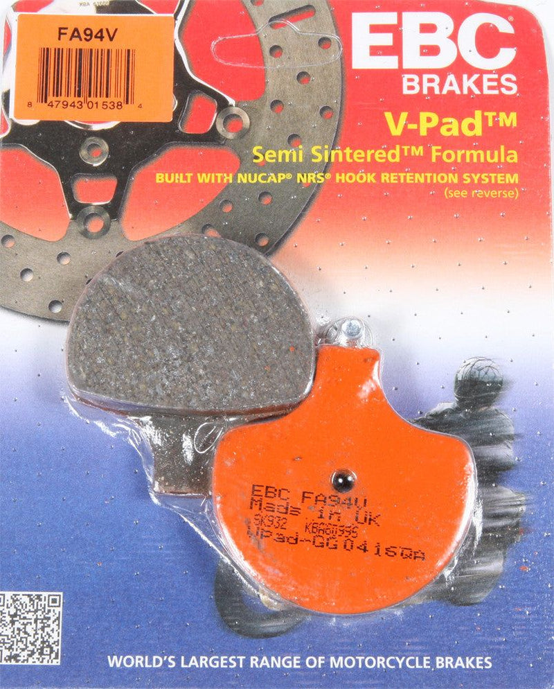 Load image into Gallery viewer, EBC 1 Pair V-Pad Semi-Sintered Touring Brake Pads MPN FA94V