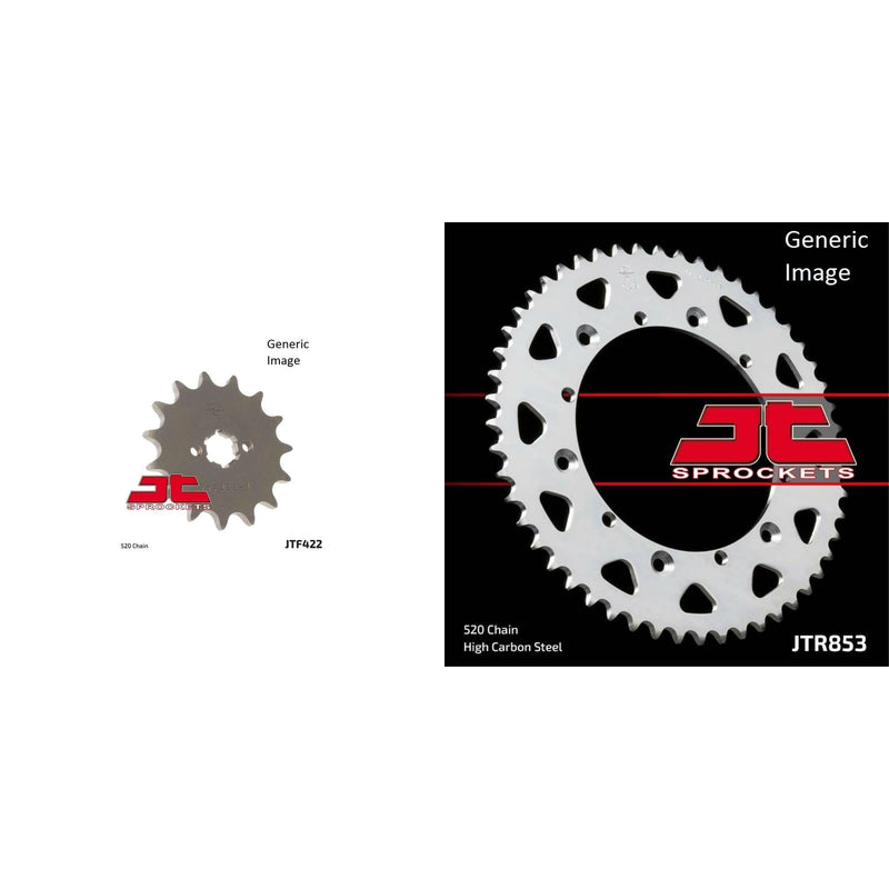 Load image into Gallery viewer, JT SPROCKETS Front and Rear Steel Sprocket Kit for OffRoad YAMAHA YZ125 1980