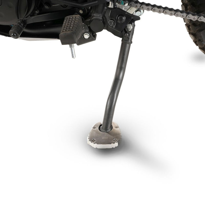 Load image into Gallery viewer, R&G Racing Silver Kickstand Shoe For 2022-2024 Kawasaki KLR650 PKS0165SI
