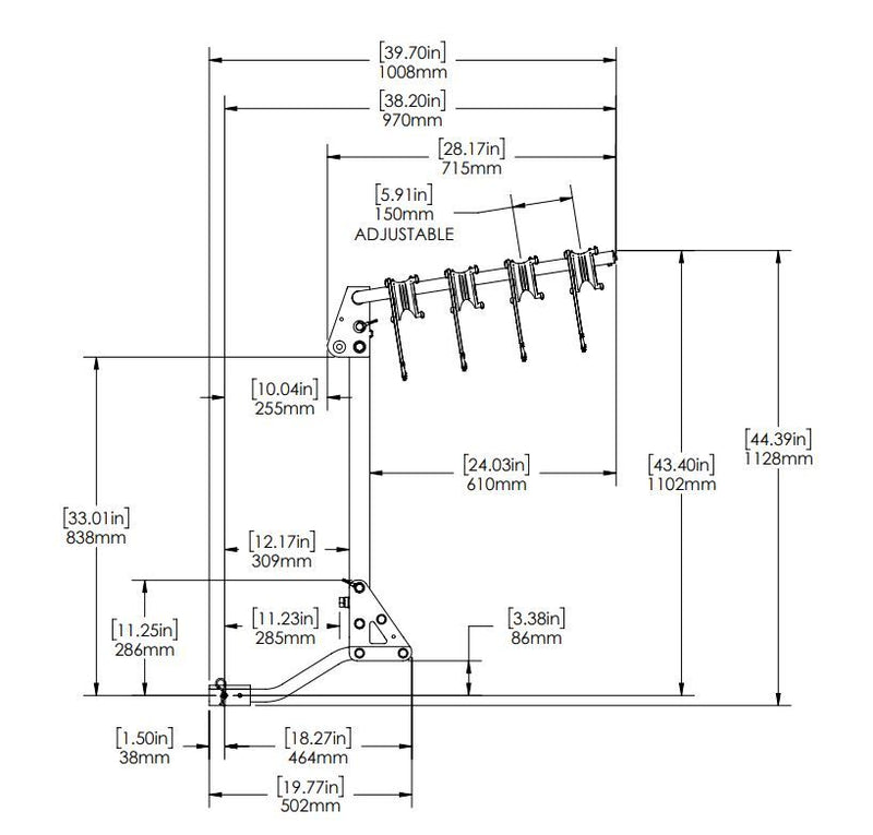 Load image into Gallery viewer, Swagman (63380) Trailhead 4, Hitch Mount Two Arm, Hanging 4-Bike Rack