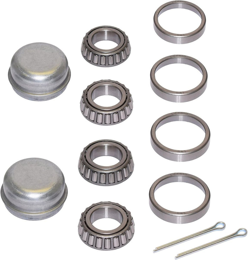 Load image into Gallery viewer, Pair Of Trailer Bearing Repair Kits For 1-1/16 Inch Straight Spindles - 2 Sets