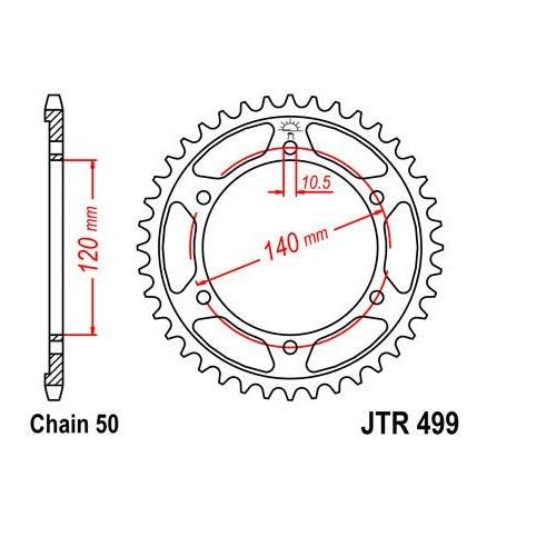 Load image into Gallery viewer, Steel Rear Sprocket 38T for Street KAWASAKI ZXR750R M 1993-1995