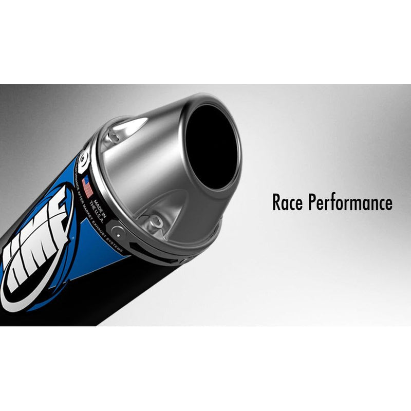 Load image into Gallery viewer, HMF Racing Black Competition Slip On Exhaust for Polaris Outlaw 450/525: SRA 08-10 End Cap- Euro-Polished