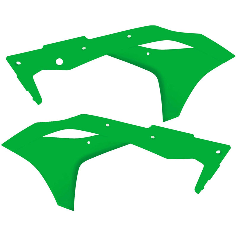Load image into Gallery viewer, Acerbis Green Radiator Shrouds for Kawasaki - 2630610006