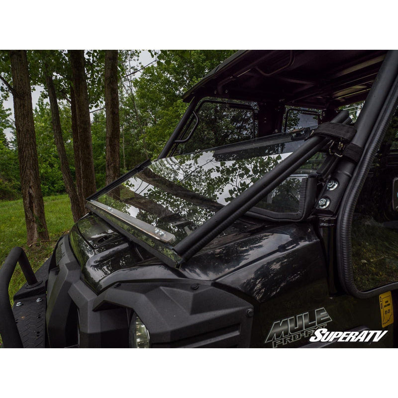 Load image into Gallery viewer, SuperATV Kawasaki Mule Pro Scratch Resistant Flip Down Windshield FDWS-K-MULE-FXT-70