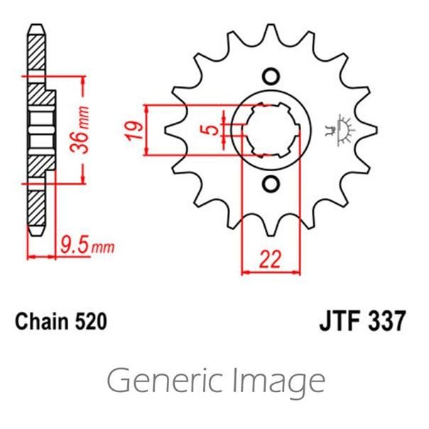 Load image into Gallery viewer, Front & Rear Steel Sprocket Kit for ATV/UTV HONDA TRX250R 1988-1989