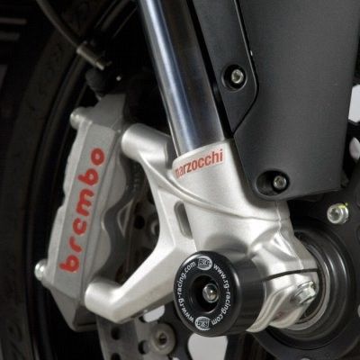 Load image into Gallery viewer, R&G Racing Black Fork Protectors For 2010-2018 MV Agusta F4