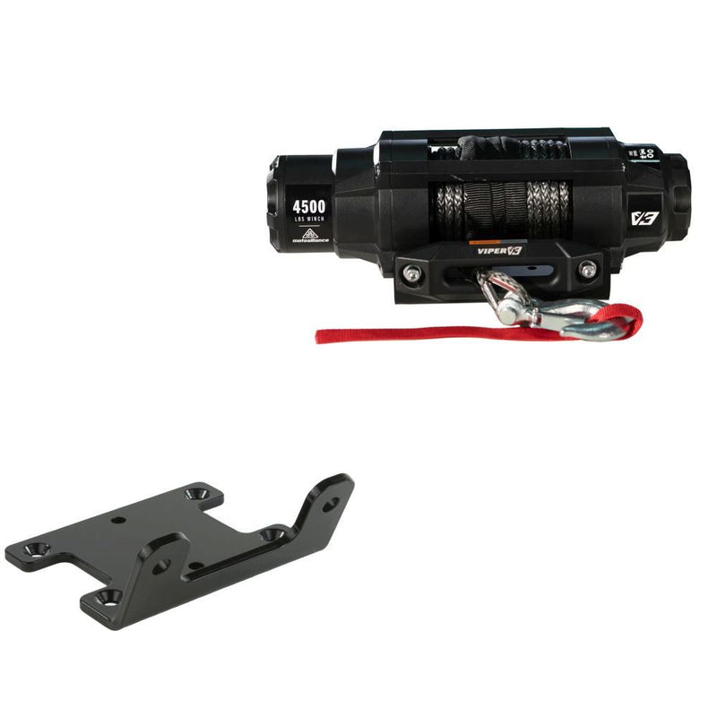 Load image into Gallery viewer, Viper 4500lbs V3 Winch Black Rope With Mount For Yamaha Big Bear 400 2007-2012