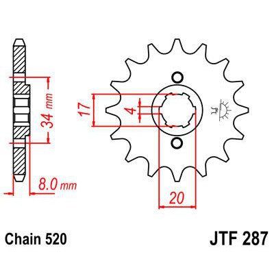 Load image into Gallery viewer, Front & Rear Sprocket Kit for HONDA XLR200-MD39-Japan 92 JT Sprockets