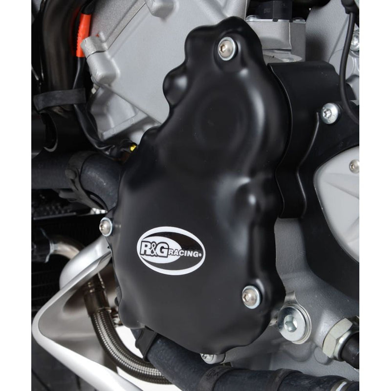 Load image into Gallery viewer, R&G Racing Black 2 Piece Engine Case Cover Kit For 2015-2018 MV Agusta Turismo Veloce 800