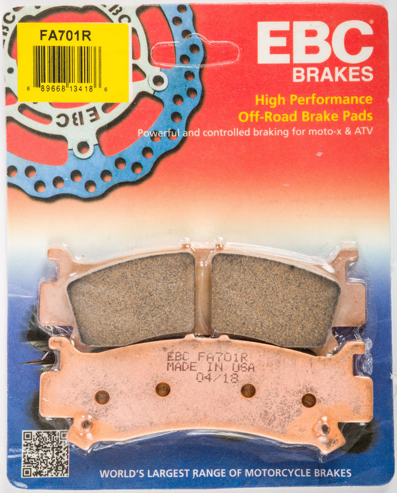 Load image into Gallery viewer, EBC 1 Pair Sintered R Series Heavy-Duty Brake Pads MPN FA701R
