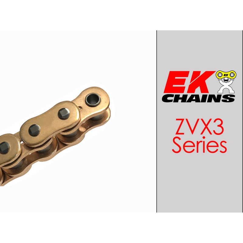 Load image into Gallery viewer, EK 525-ZVX3 Motorcycle Drive Chain (Specify Links and Color) Rivet Master Link