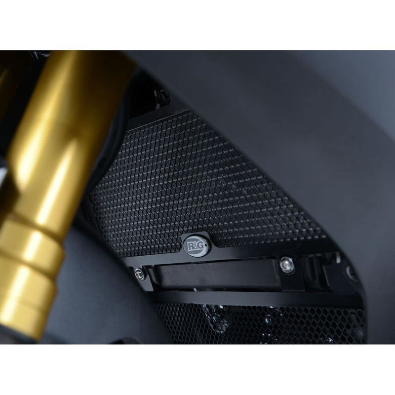 Load image into Gallery viewer, R&G Racing Black Aluminum Radiator Guard For 2017-2020 Honda CBR250RR RAD0213BK