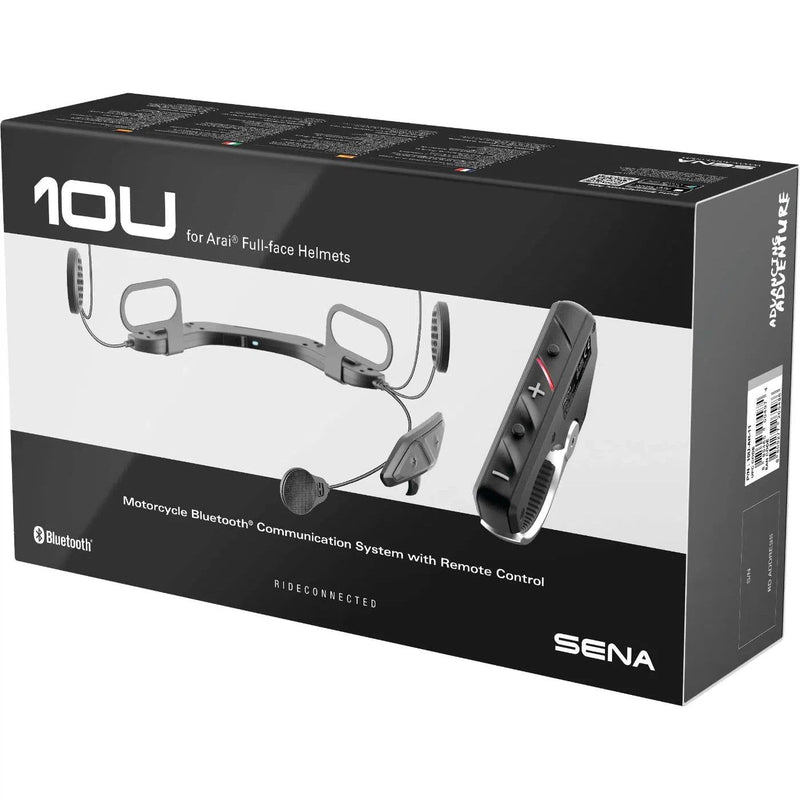 Load image into Gallery viewer, SENA 10U Bluetooth Comm System w/ Handlebar Remote For Arai Full-Face Helmets