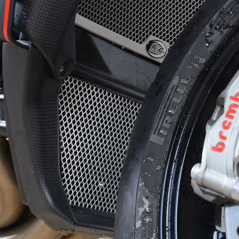Load image into Gallery viewer, R&G Racing Black Oil Cooler Guard For 2020 MV Agusta Brutale 1000RR