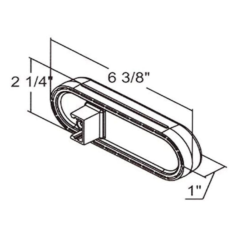 Load image into Gallery viewer, Buyers 6 Inch L.E.D. Oval Stop/Turn/Tail Lights (RLC-5626156-KR) with Grommets and Plugs