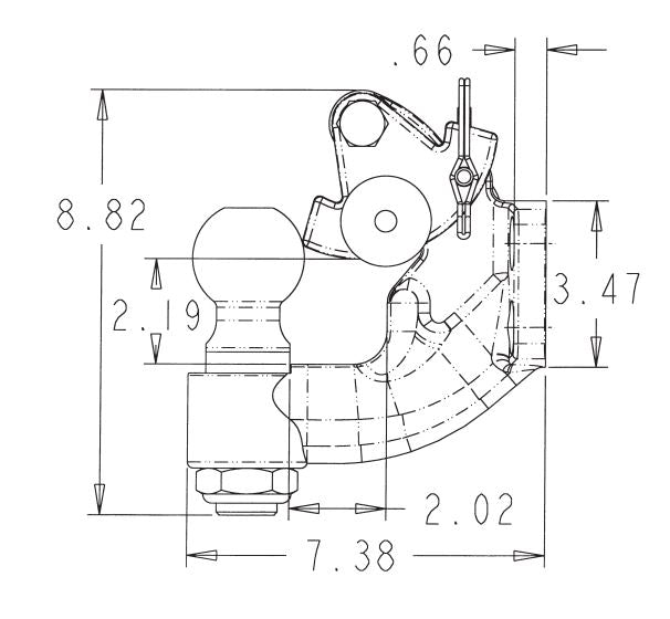 Load image into Gallery viewer, Buyers Products 10 Ton Combination Pintle Hitch With Mounting Kit - 2 Inch Ball (BH10 Series)