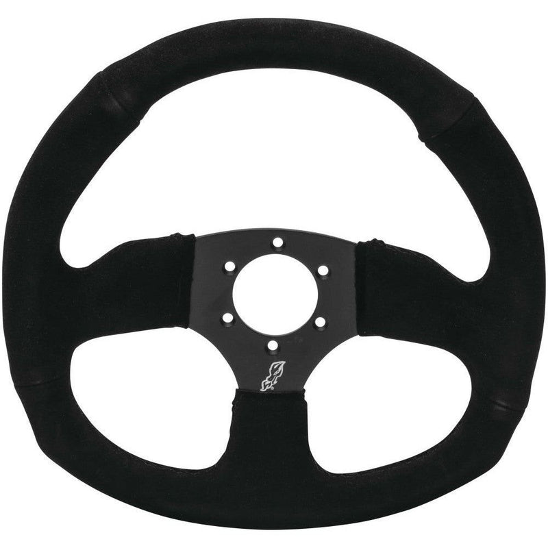 Load image into Gallery viewer, DragonFire Racing Steering Wheels D-Shaped Black - 04-0303