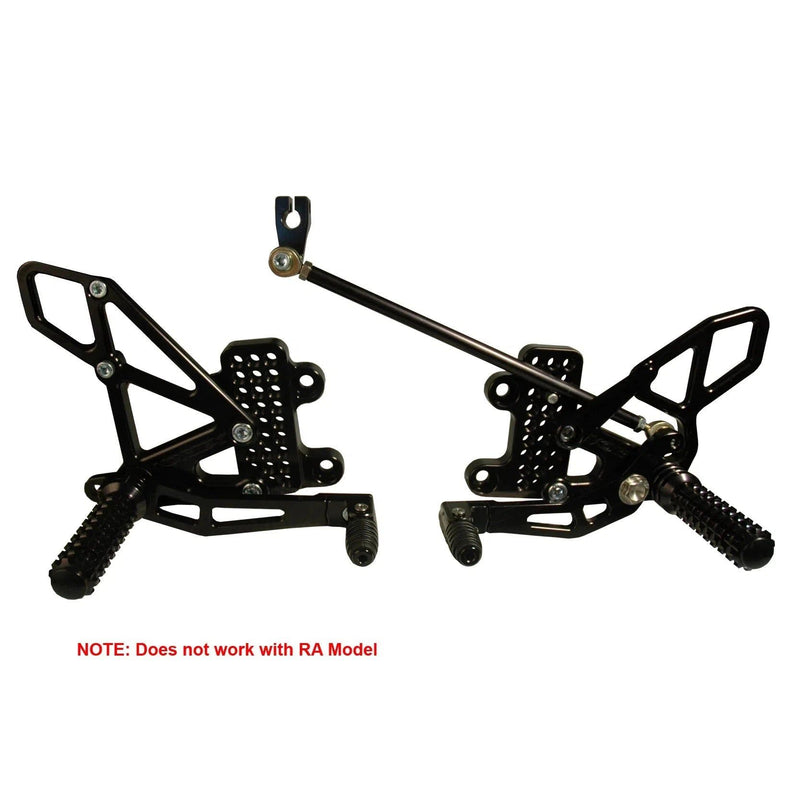 Load image into Gallery viewer, Vortex Racing Adjustable Rear Set Black - RS265K