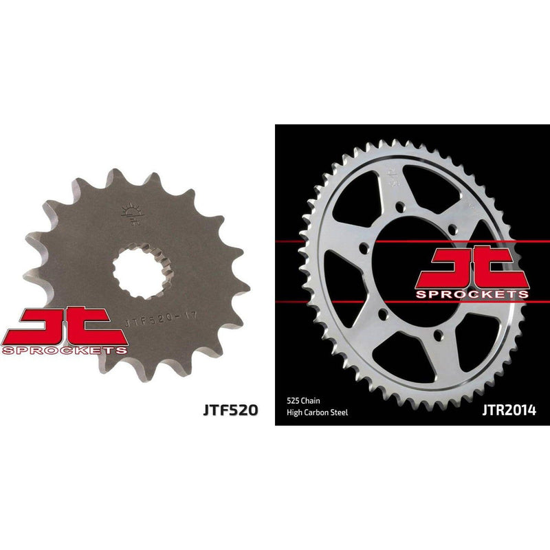Load image into Gallery viewer, Front & Rear Sprocket Kit for TRIUMPH 800 Tiger XC 11-16 JT Sprockets