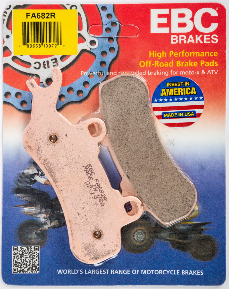 Load image into Gallery viewer, EBC 1 Pair Sintered R Series Heavy-Duty Brake Pads MPN FA682R