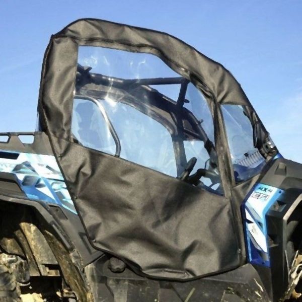 Load image into Gallery viewer, Falcon Ridge Black Canvas Soft Roll-Away Doors With Zipper For CFMOTO ZForce 2014-2022