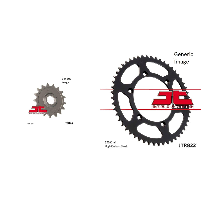 Load image into Gallery viewer, Front and Rear Steel Sprocket Kit for OffRoad HUSQVARNA 250 TE 2004-2012