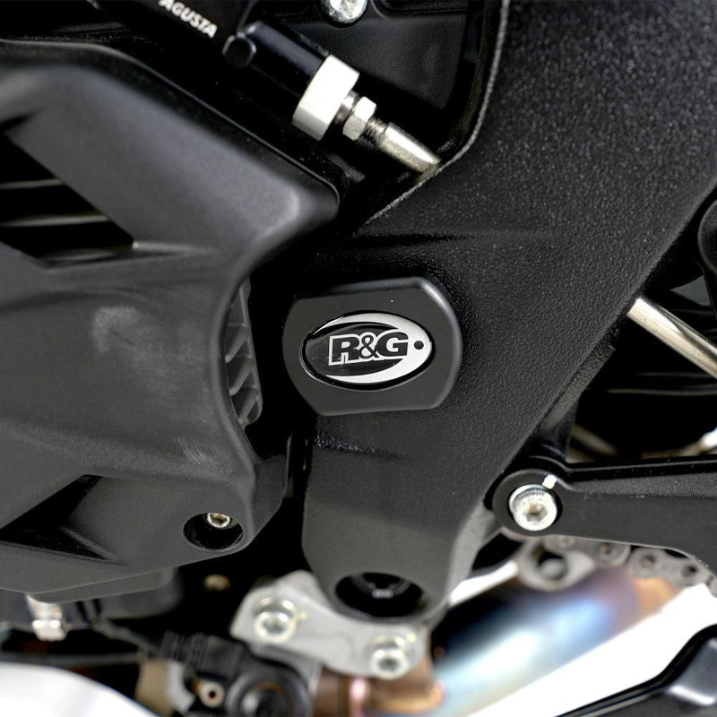 Load image into Gallery viewer, R&G Racing Black Frame Plug Fits Both Sides For 2013-2016 MV Agusta Brutale 675