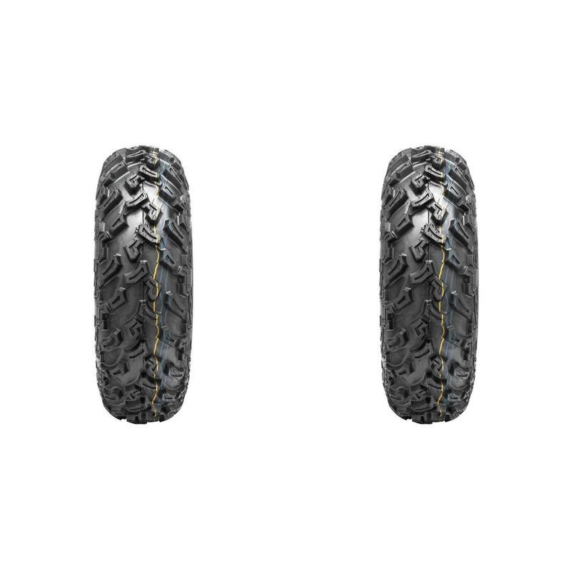 Load image into Gallery viewer, Set of 2 QUADBOSS QBT447 Rear Tires 24x9-11 6-ply