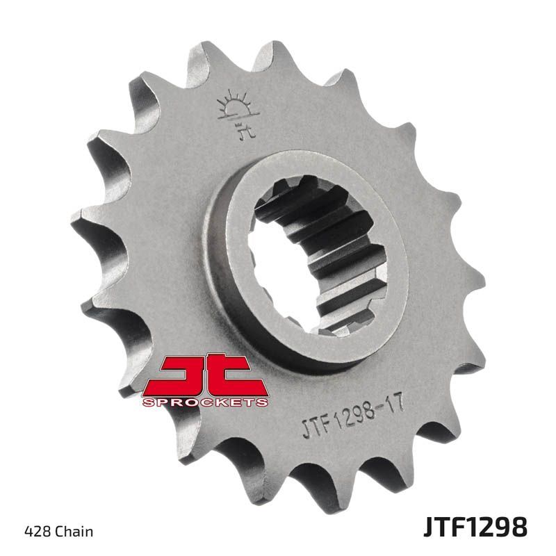 Load image into Gallery viewer, JT Sprockets Front Steel Countershaft Sprocket 17 Tooth 17T 428 Chain