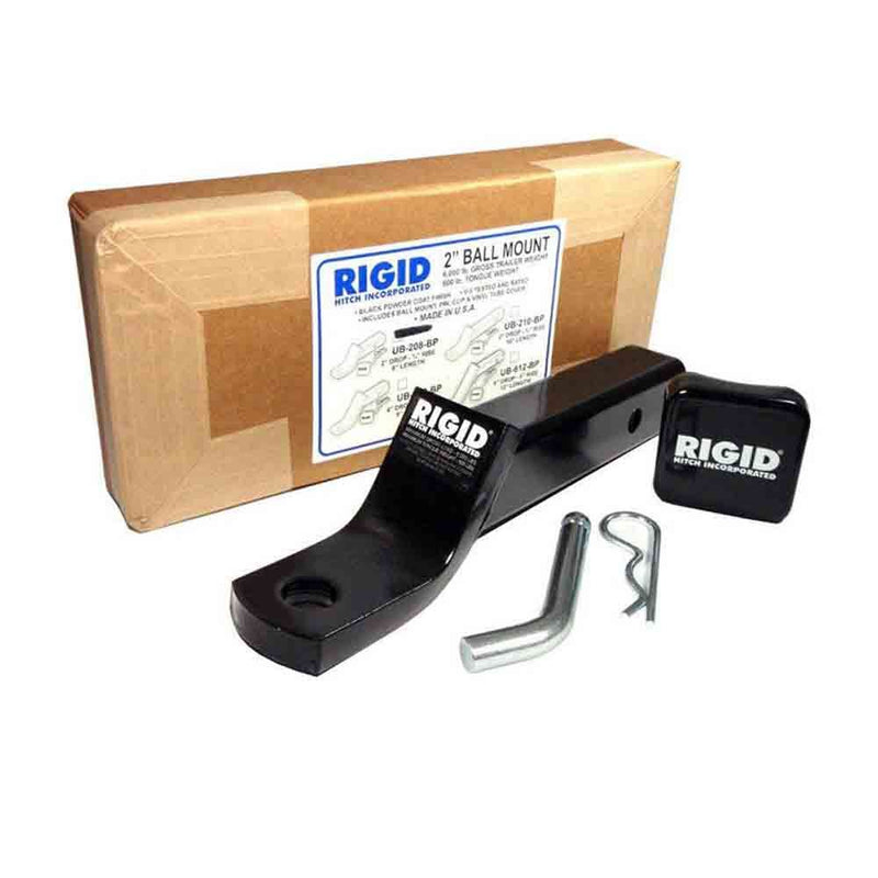 Load image into Gallery viewer, Rigid Hitch Ball Mount Assembly for 2" Receivers - 2" Drop - 3/4" Rise - 10" Length - Made in USA