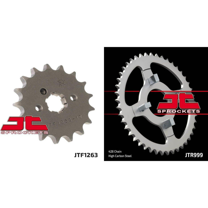 Load image into Gallery viewer, Front & Rear Sprocket Kit for HONDA CT110 Trail 110-USA 80 JT Sprockets