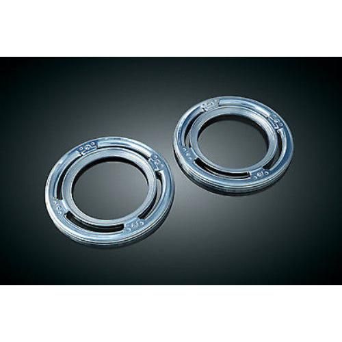 Load image into Gallery viewer, KURYAKYN CHROME REAR SPEAKER ACCENTS '11-2013 HARLEY ROAD GLIDE ULTRA FLTRU 3792