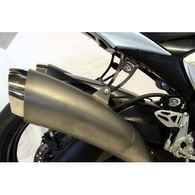 Load image into Gallery viewer, R&G Racing Black 2 Piece Exhaust Hanger Kit For 2009-2010 Suzuki GSXR1000