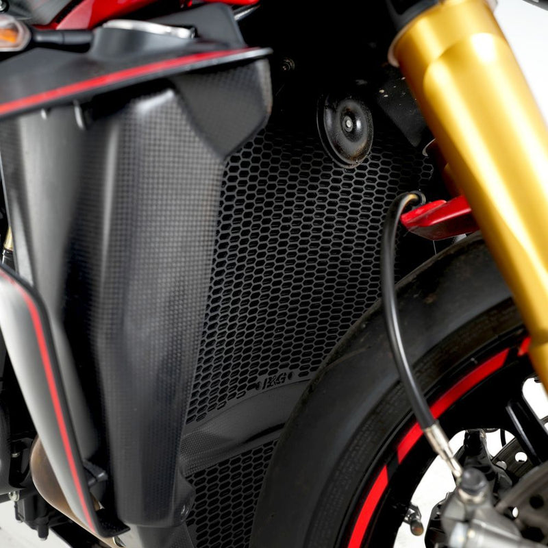 Load image into Gallery viewer, R&G Racing Matt Black PRO Radiator Guard For 2024 MV Agusta Brutale 1000RS
