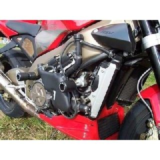 Load image into Gallery viewer, R&G Racing Black Classic Style Crash Protectors For 2003-2005 Aprilia Tuono 1000