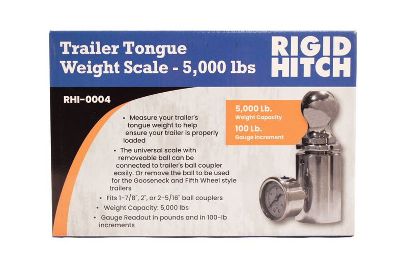 Load image into Gallery viewer, Rigid Hitch Trailer Tongue Weight Scale - 5,000 lb. Capacity