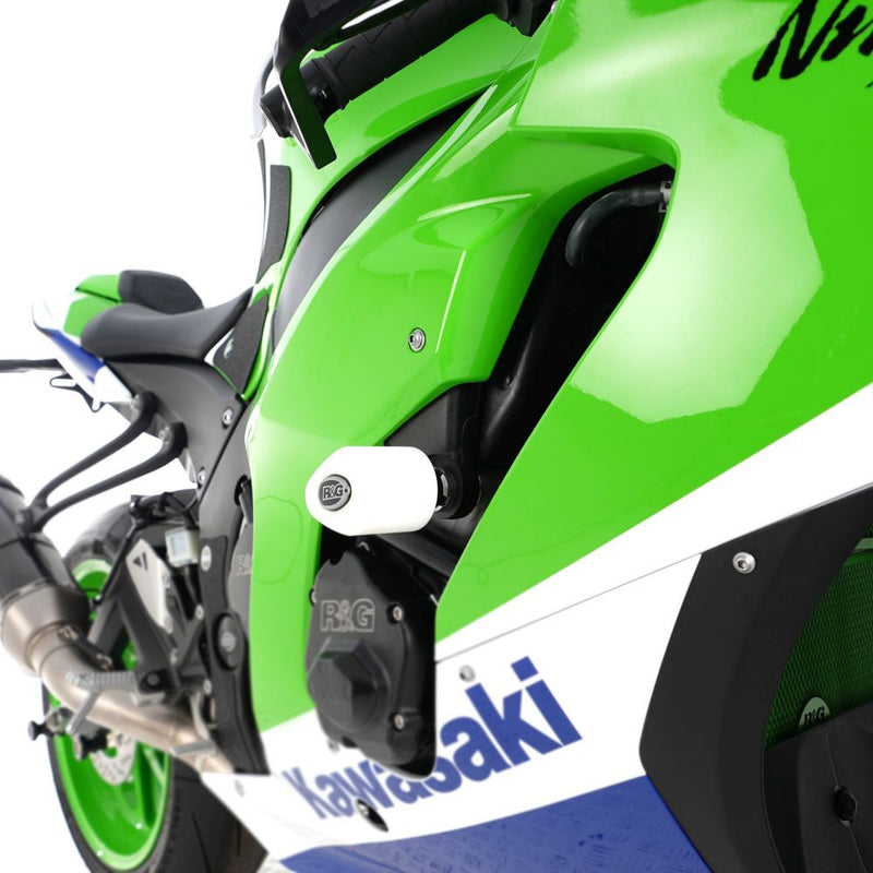 Load image into Gallery viewer, R&G Racing Black Crash Protectors For 2011-2024 Kawasaki Ninja ZX10R ZX1000