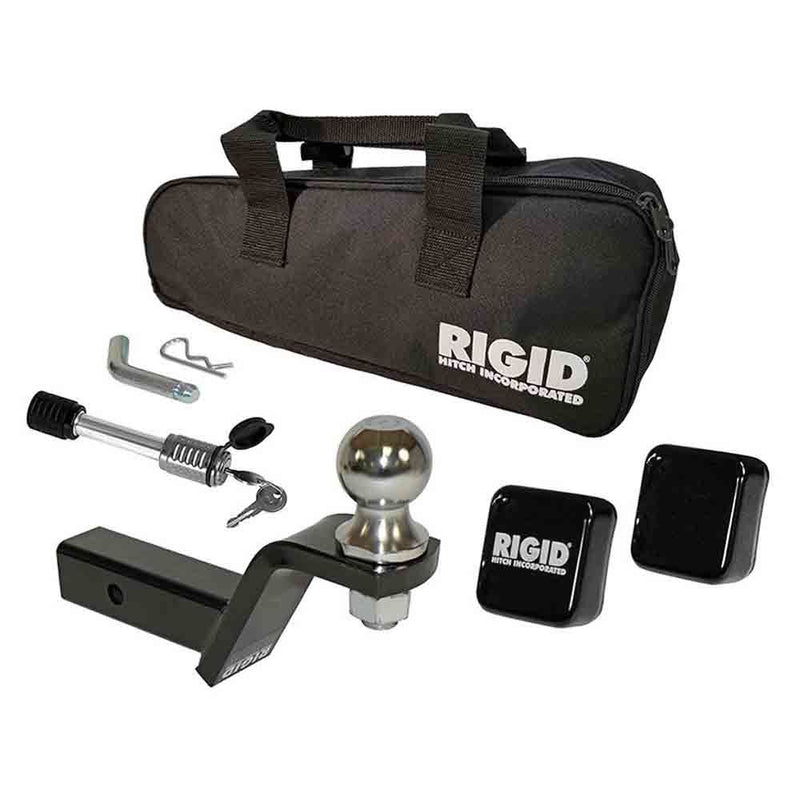 Load image into Gallery viewer, Rigid Hitch Class III 2" Ball Mount Kit Loaded with 2" Ball, Hitch Lock and Storage Bag - 2-3/4" Rise