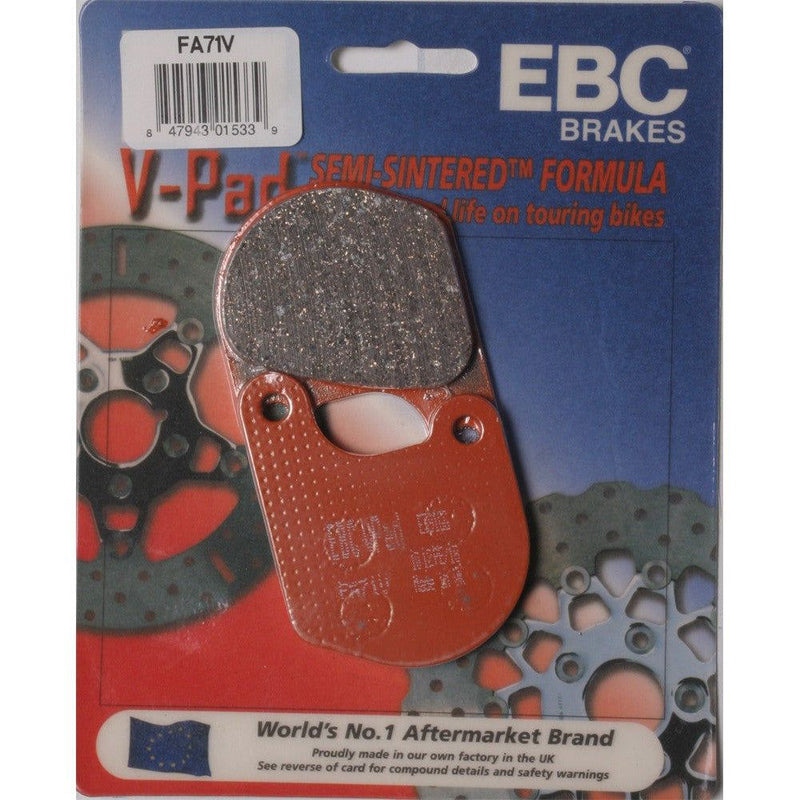 Load image into Gallery viewer, EBC 1 Pair V-Pad Semi-Sintered Touring Brake Pads MPN FA71V