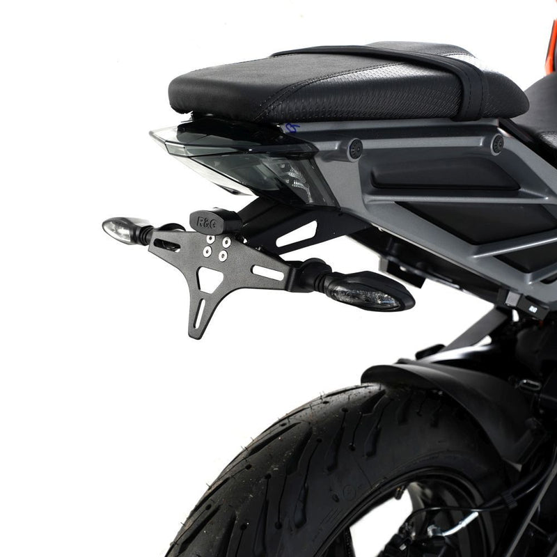 Load image into Gallery viewer, R&G Racing Black Tail Tidy License Plate Holder For 2024-2025 KTM 125 Duke