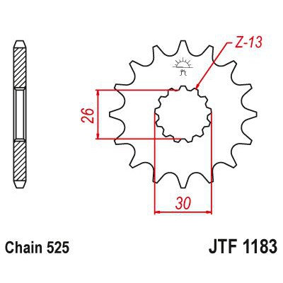 Load image into Gallery viewer, JT Sprockets Front Steel Countershaft Sprocket 18 Tooth 18T 525 Chain