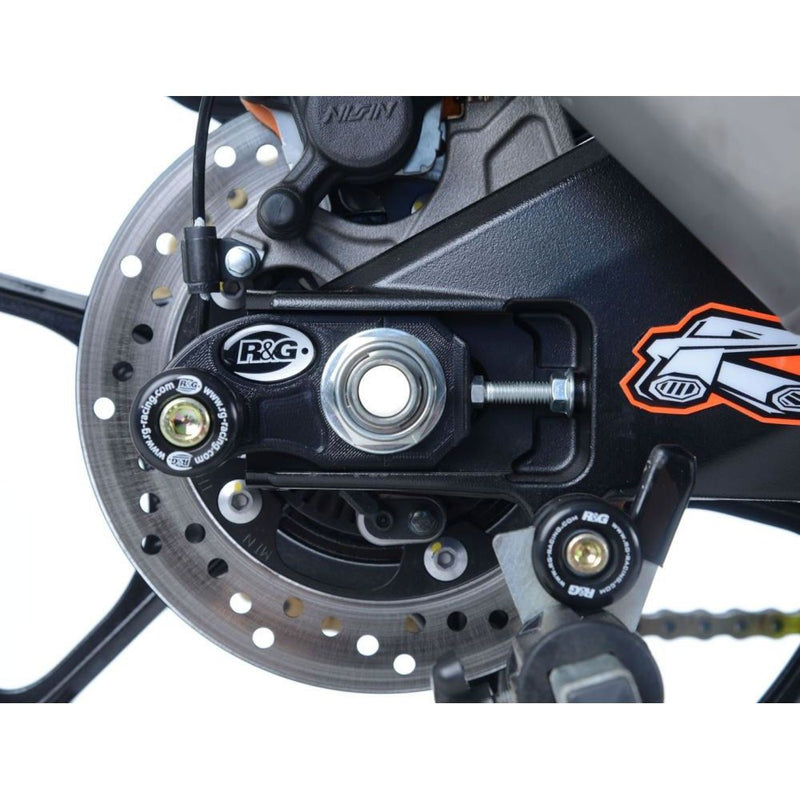 Load image into Gallery viewer, R&G Racing Black Cotton Reels Offset For 2017-2018 Suzuki GSXR1000