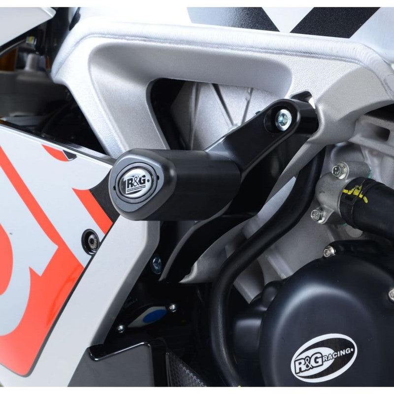 Load image into Gallery viewer, R&G Racing Black Aero Style Crash Protection Bobbins For 2019-2020 Aprilia RSV4 1100 Factory