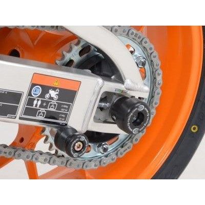 Load image into Gallery viewer, R&G Racing Black Swingarm Protectors For 2008-2012 Honda CBR1000RR Fireblade